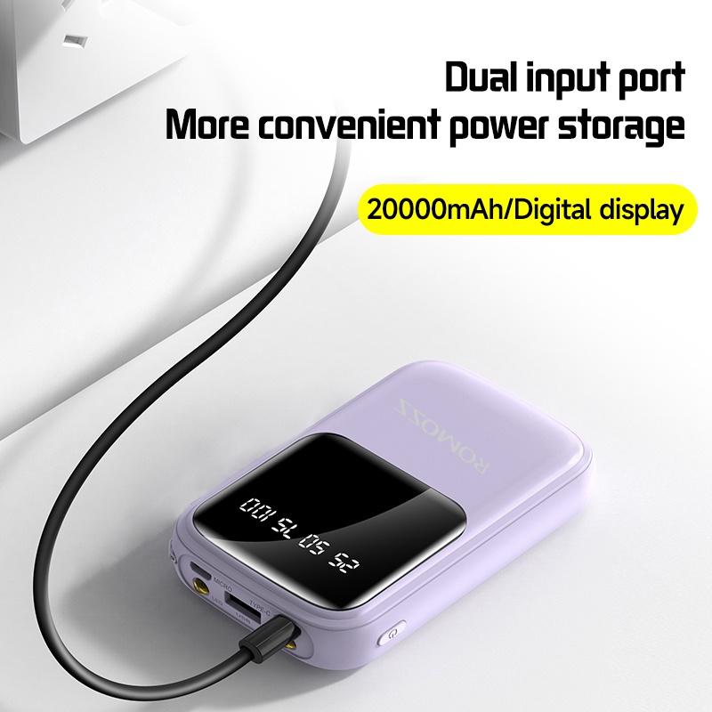 AIKAS COD KC15 20000mah Fast Charger Powerbank With LED Emergency Light. 