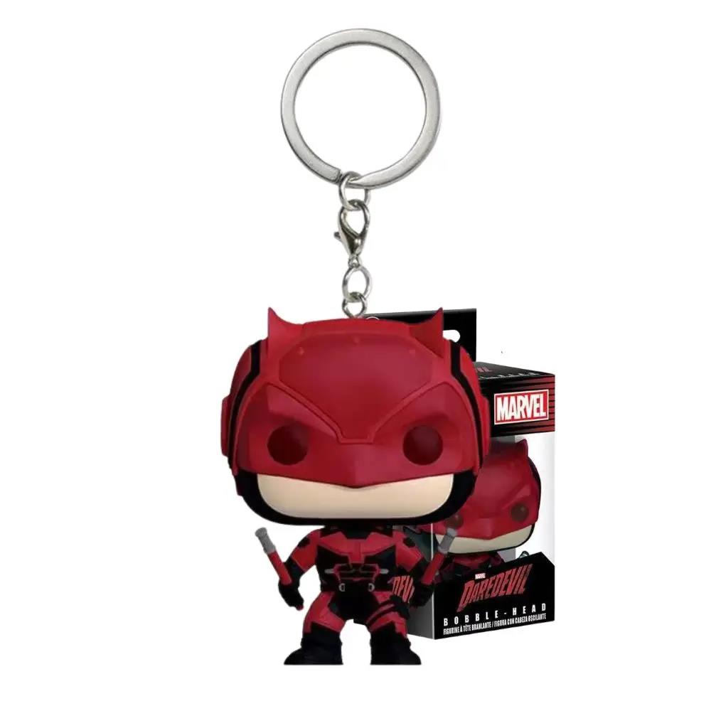 Keychains The Avengers Marvel Iron Man Rocket Spider-man Hulk Loki Thor Captain America Panther Pocket Keychain Model Toys Gift