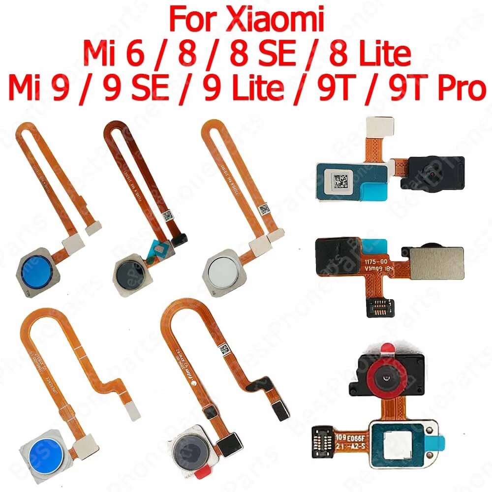 New Return Key Fingerprint Sensor For Xiaomi Mi 8 SE 9 Lite 6 9T Pro Mi6 MI8 Mi9 Finger Print Scanner Flex Cable