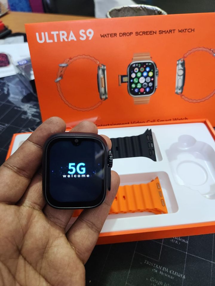 S9 Ultra 5G Android Smartwatch With Dual Camera 4GB Ram & 64GB Rom Smartwatch With Double Straps S9-3846. 