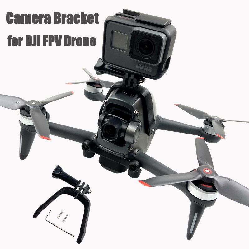 Camera Top Bracket Gopro Hero Sports Action Camera Adapter Mount Clamp Holder Fix Expansion Kit For DJI FPV Drone. 