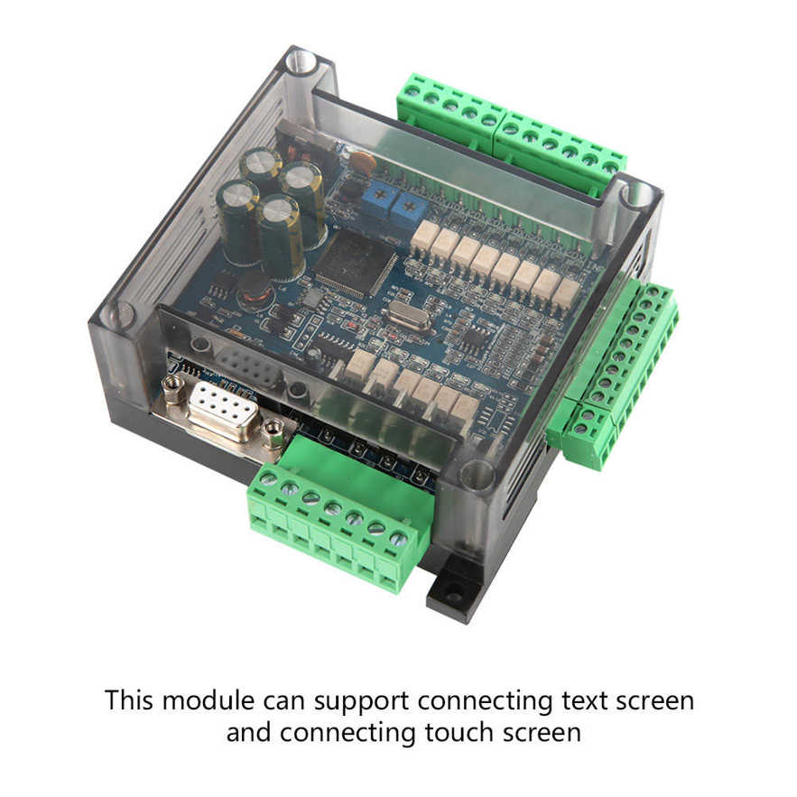 PLC Industrial Control Board FX3U-14MT Analog 6AD+2DA 24V DC 1A High Speed. 