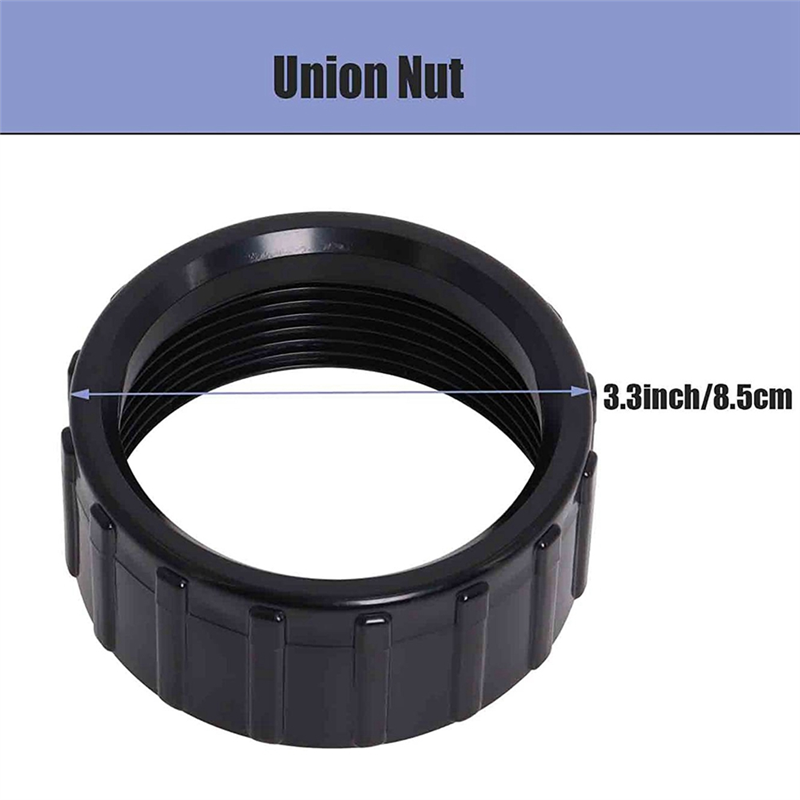 SPX3200 Union Connector Black Union Connector for Hayward Tristar,Northstar,EcoStar Pumps,SwimClear Cartridge Filter for Pool Heater Parts. 