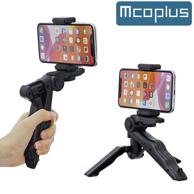 Live Streaming / Vlog Mount Video Phone Tripod Holder Mini And Live Set For Professional Photo Video Camera Phone Handheld Stabilizer Hand Grip Tripod. 