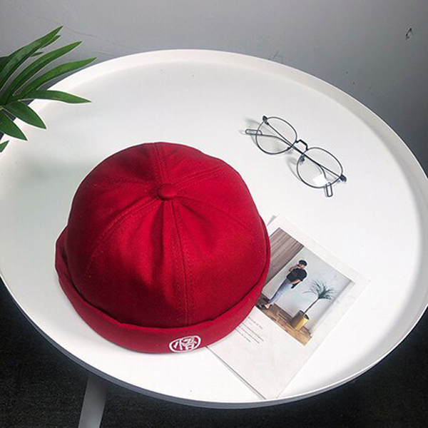 Novelty Fold Skullcap Vintage Solid 