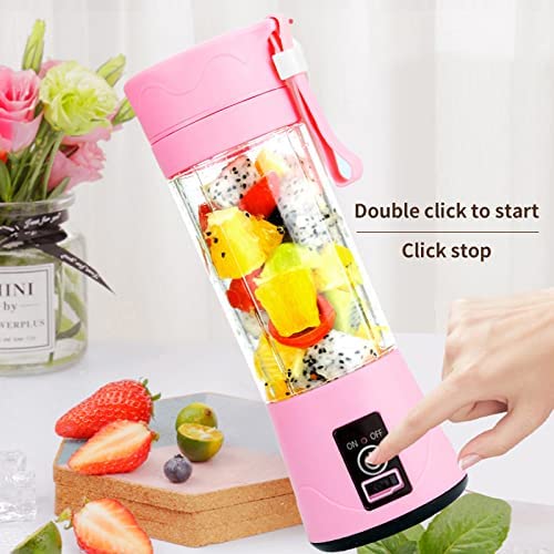 Plastic Portable Electric Usb Juice Maker Juicer Bottle Blender Grinder Mixer,Rechargeable Juicer Bottle With 6 Blades,Fruit Juicer For All Fruits,Juice Maker Machine,10 Watt,Multi,175 Watts. 
