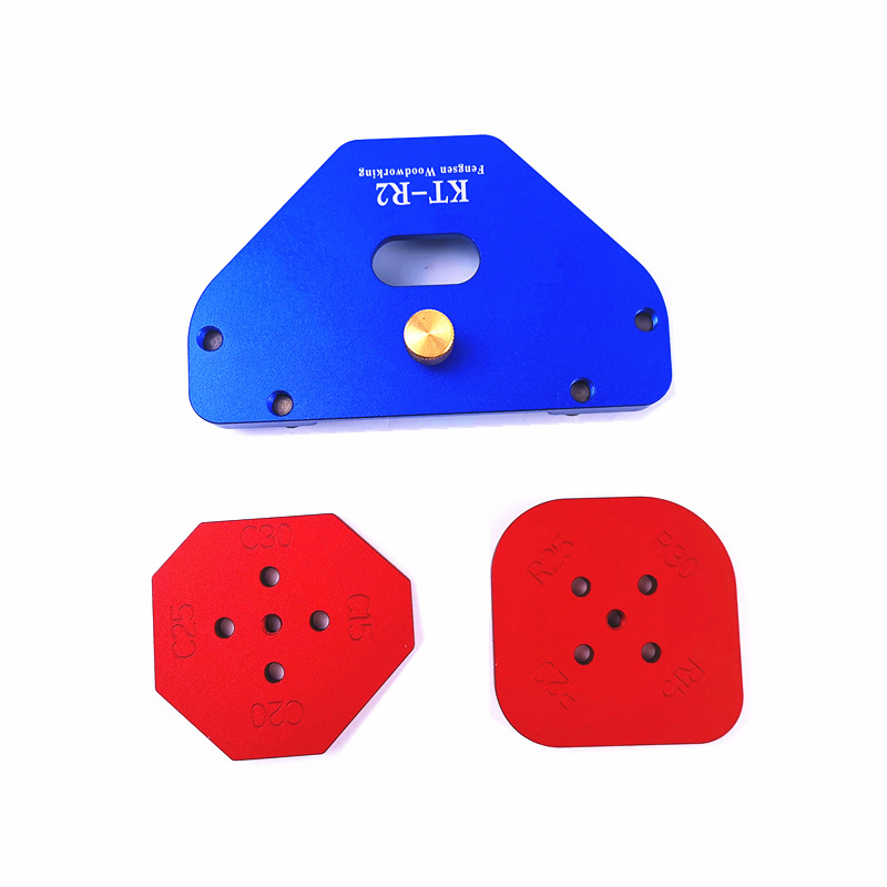 Wood Panel Radius Quick-Jig Woodworking Bevel R Round Arc Positioning Template Round Corner for Trimming Machine Engraving. 