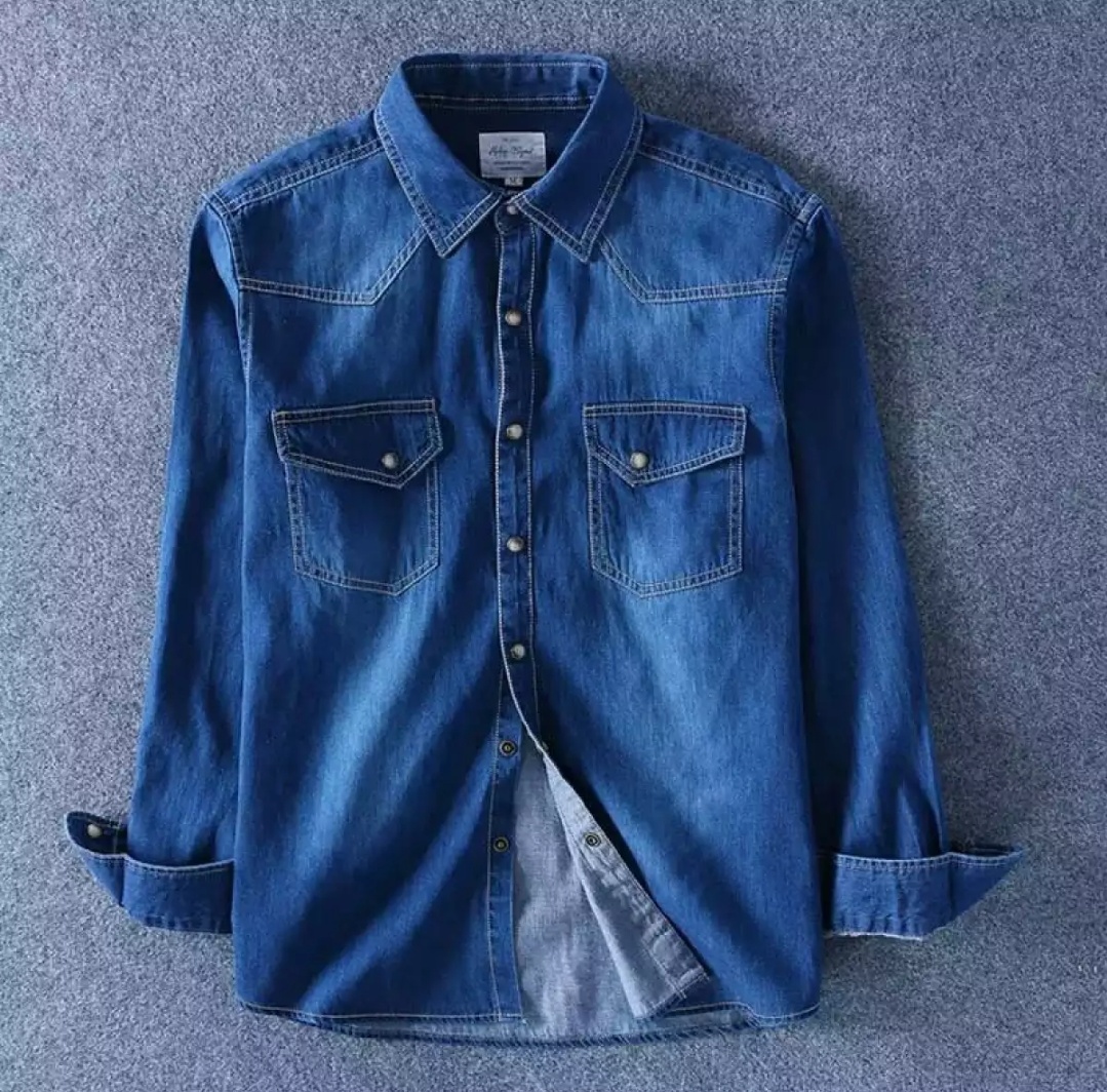 Denim Stylish Long Sleeve shirt For Men Denim Shirt For Men