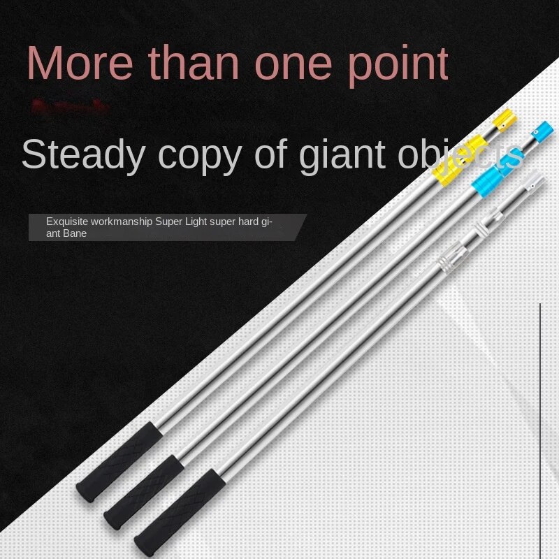 Stainless steel net bar can be positioned telescopic harpoon bar 1.5-7 meters fishing supplies Fishing Net Telescoping Handle. 