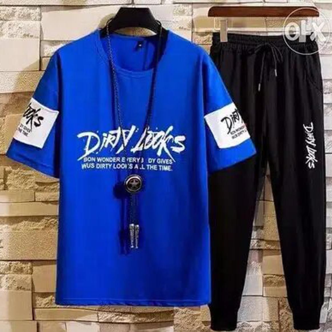 Full Pant Set for Men - Stylish Matching Set - Easy to Use And Maintain - Comfortable and Fashionable T-Shirts and Pants Ensemble. 