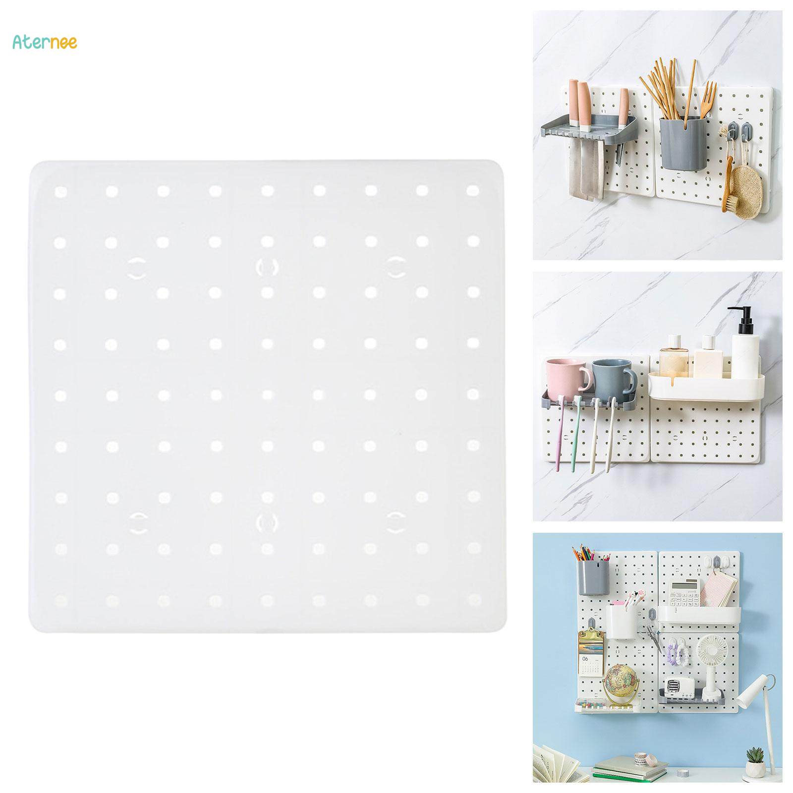 Hole Board Storage Board, Pegboard Wall Panel, Free Combination, Multifunctional No Punching DIY Pegboard Combination Board for Entrance Garage. 