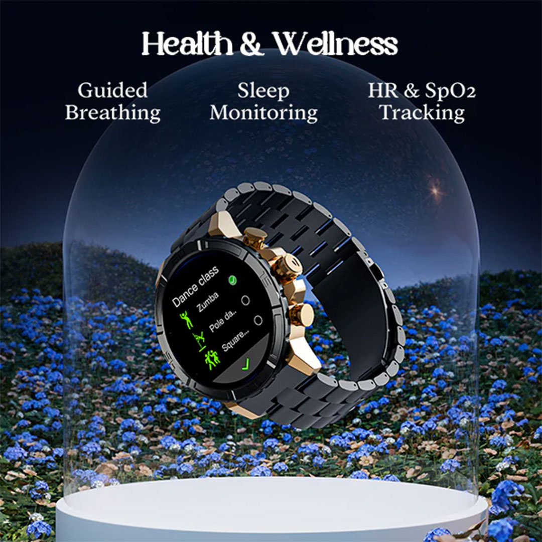 boAt Enigma X700 Luxury Smartwatch with 1.52" AMOLED Display, 200+ Watch Faces, Advanced BT Calling & Functional Crown. 