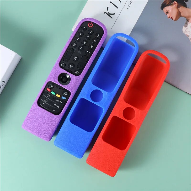 Silicone Remote Control Case for LG MR21GA MR21GC MR22GN MR22GA MR23GN,for LG QNED Smart TV Magic Remote Control Protective Case. 