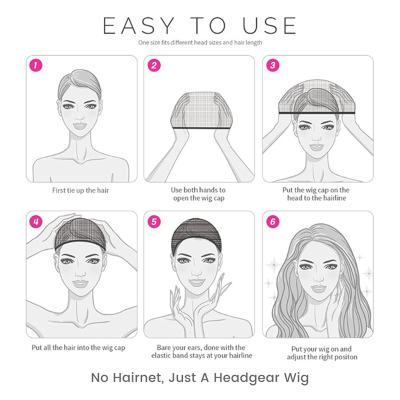 Net Red Long Wig Headgear Wig Blonde Chemical Fiber Wig Full Head Set Female Long Hair Wigs