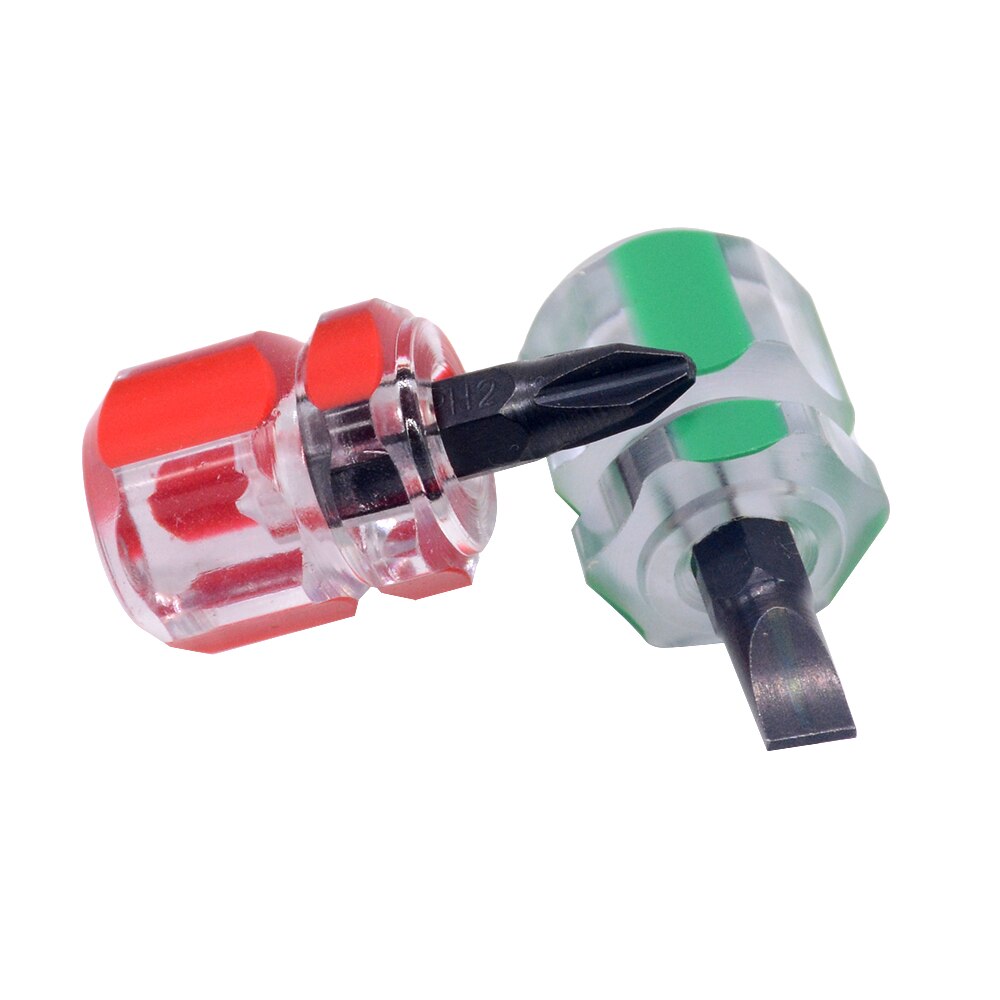 2 Pcs Cute Mini Phillips Screwdriver Set - Portable Small Radish Head Screwdriver Precision Clear Handle Repair Hand Tools - Screw Driver Set. 