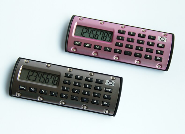 【happy one】Hp Quick Calc Cute Calculator Portable With Small Cute Calculator Magnet Led Pocket Student Calculator. 