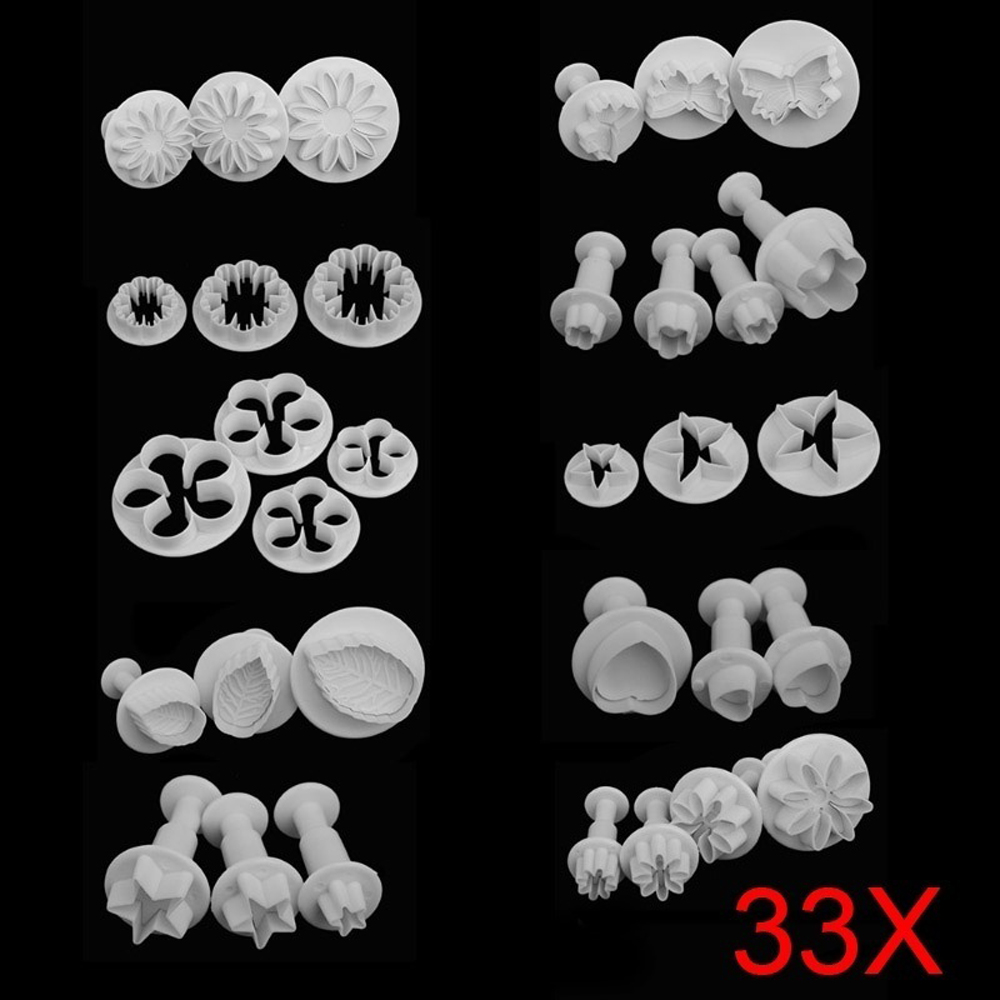 KOGEEK 68pcs Cake Mold Set Plunger Fondant Cutter Cakes Biscute Cooking Molds for Cake Biscutes Decorating Tools Kit. 