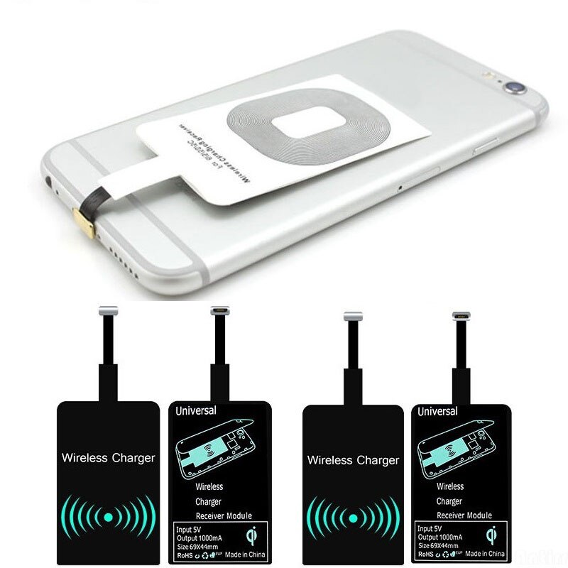 For iPhone 6 6S 6plus 7 7plus 5 5S 5C Wireless Charger Receiver Patch Module QI Standard Wireless Receiving Charging Patch BQ. 