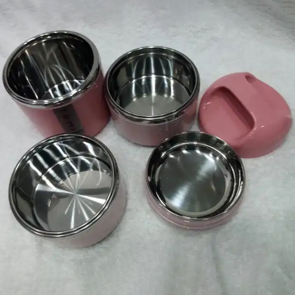 Tedemei 3 Layers with Handle Inner Stainless Steel Bento Lunch box - 1430 ml -. 