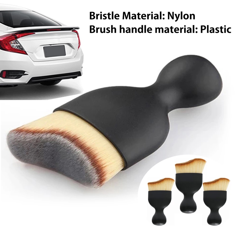 1Pc Arc Car Interior Cleaning Soft Brush Dashboard Air Outlet Gap Dust Removal Detailing Brush for Auto Maintenance Cleaning Tool. 