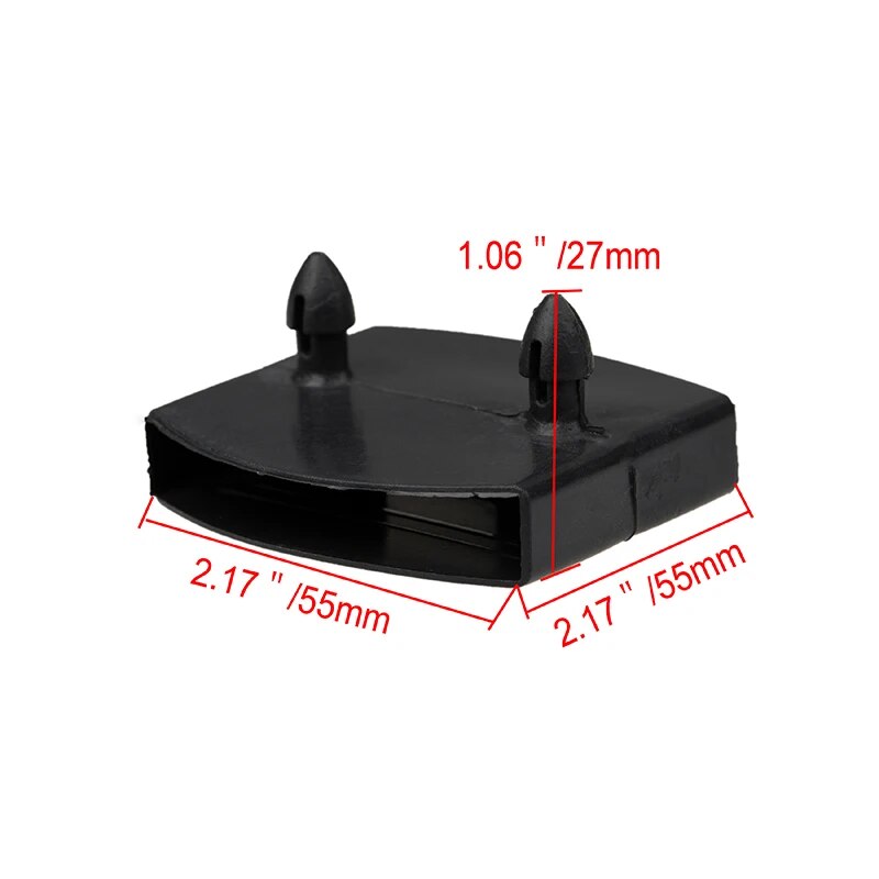 1PC Square Sofa Bed Slat Black Plastic Replacement Single/double Centre End Caps Holders Bed Holding Parts Furniture Accessories