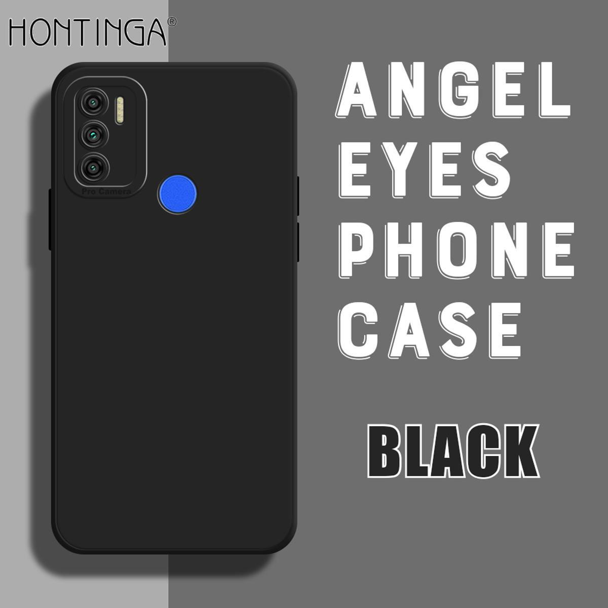 Hontinga for Tecno Spark 6 Air / Spark 5 Air Back Cover Simple Multicolor Fashion Case Camera Protection Soft Silicone TPU Phone Cases