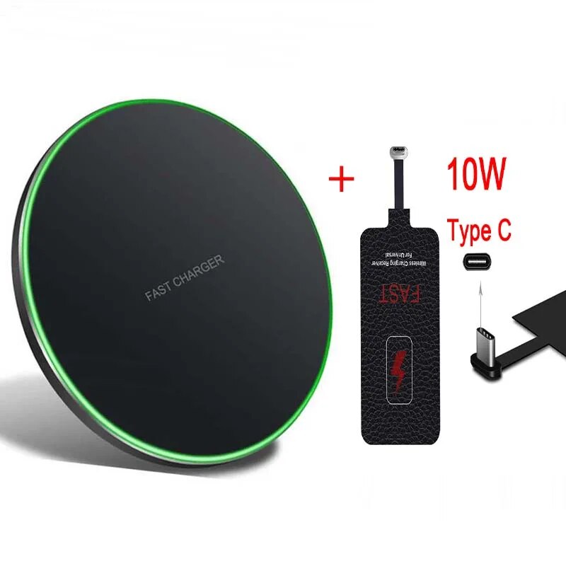 25W Qi Wireless Charger Receiver Kit For iPhone 6 7 Plus 5s Micro USB Type C Universal Fast Wireless Charging For Samsung Xiaomi. 