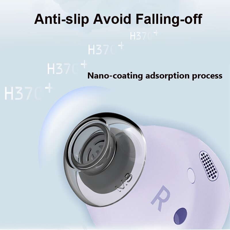Upgraded Latex H370+ Ear Tips for Samsung Galaxy Buds Pro Protective Case Anti-allergic Avoid Falling Earbuds Dustproof Filter. 