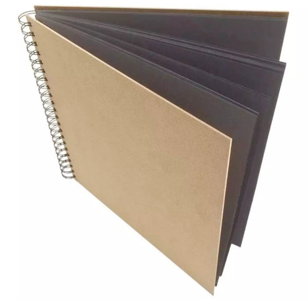 Photo Album 80 Black Pages Scrapbook Album,40 Sheets 28 X20cm 【人気商品】