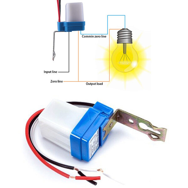Auto On/Off Light Switch Photo Control Sensor. 