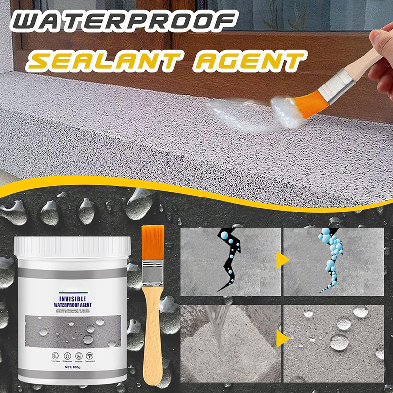 30/100/300g Invisible Waterproof Agent Insulating Sealant Repairing Anti-Leakage Agent Glue Sealant Paste Coating With Brush MuXiaRe. 