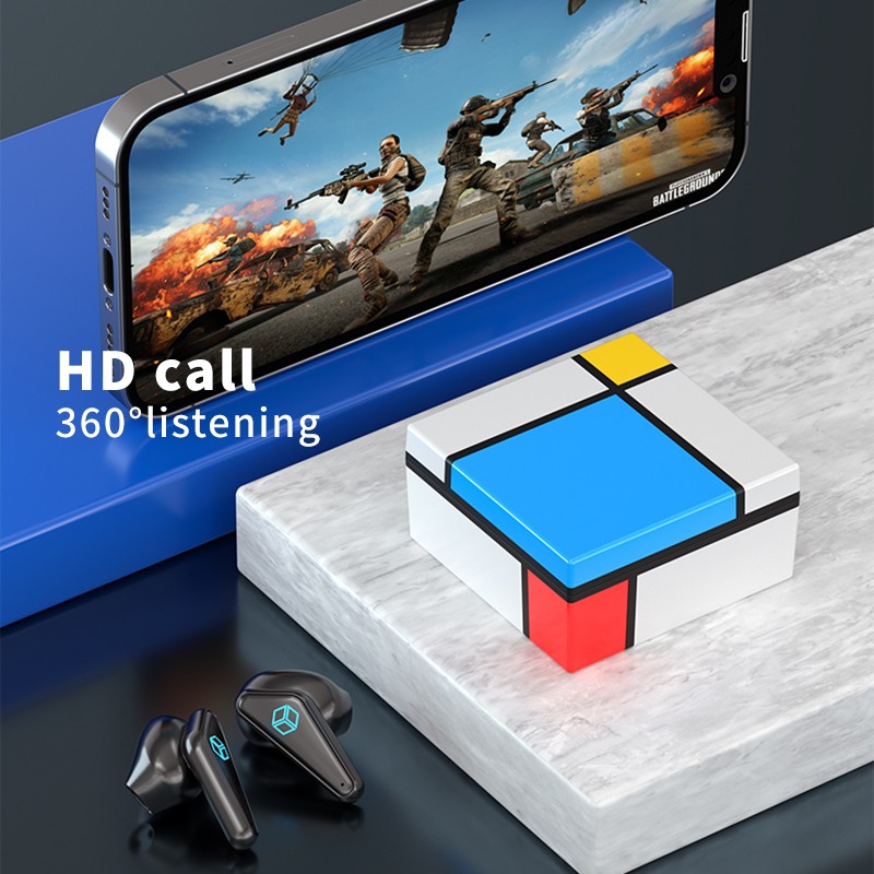 【FUPANG】K66 TWS wireless earbuds Bluetooth 5.3 earphones touch control low lantancy Type-C headsets gaming with. 