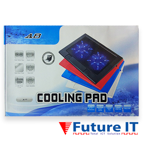 A8/668 Double Fan LED Laptop Cooling Pad. 