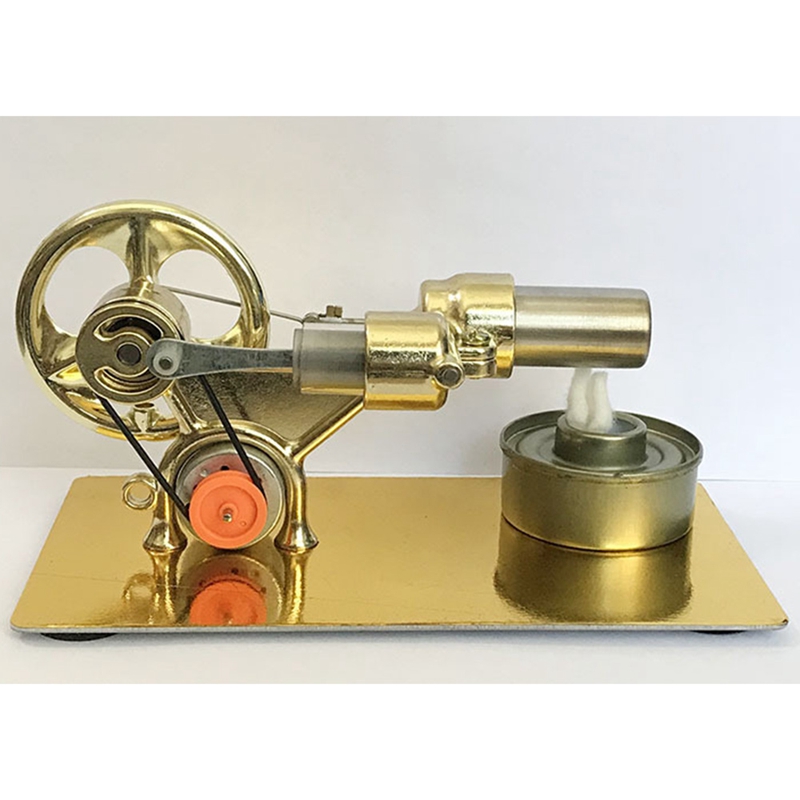 Mini Hot Air Stirling Engine Motor Model Stream Power Physics Experiment Model Educational Science Toy Gift for Children. 