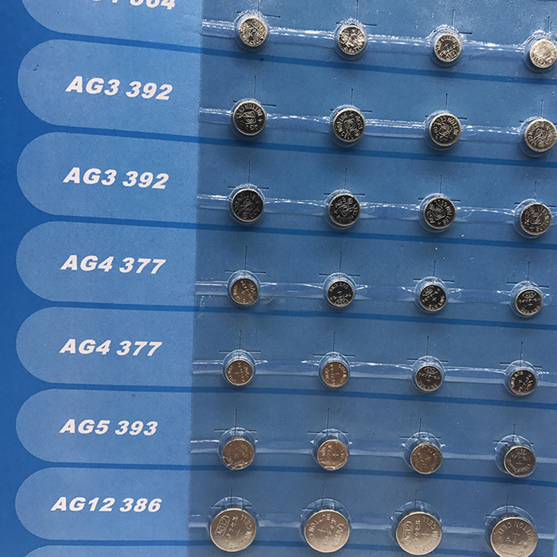 NEW 40 x ASSORTED BUTTON CELL WATCH BATTERY AG 1 / 3 / 4 / 5 / 12 / 13. 