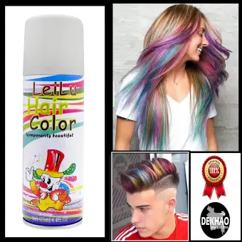 Hair Color Spray Temporary Instant Spray Men And Women White