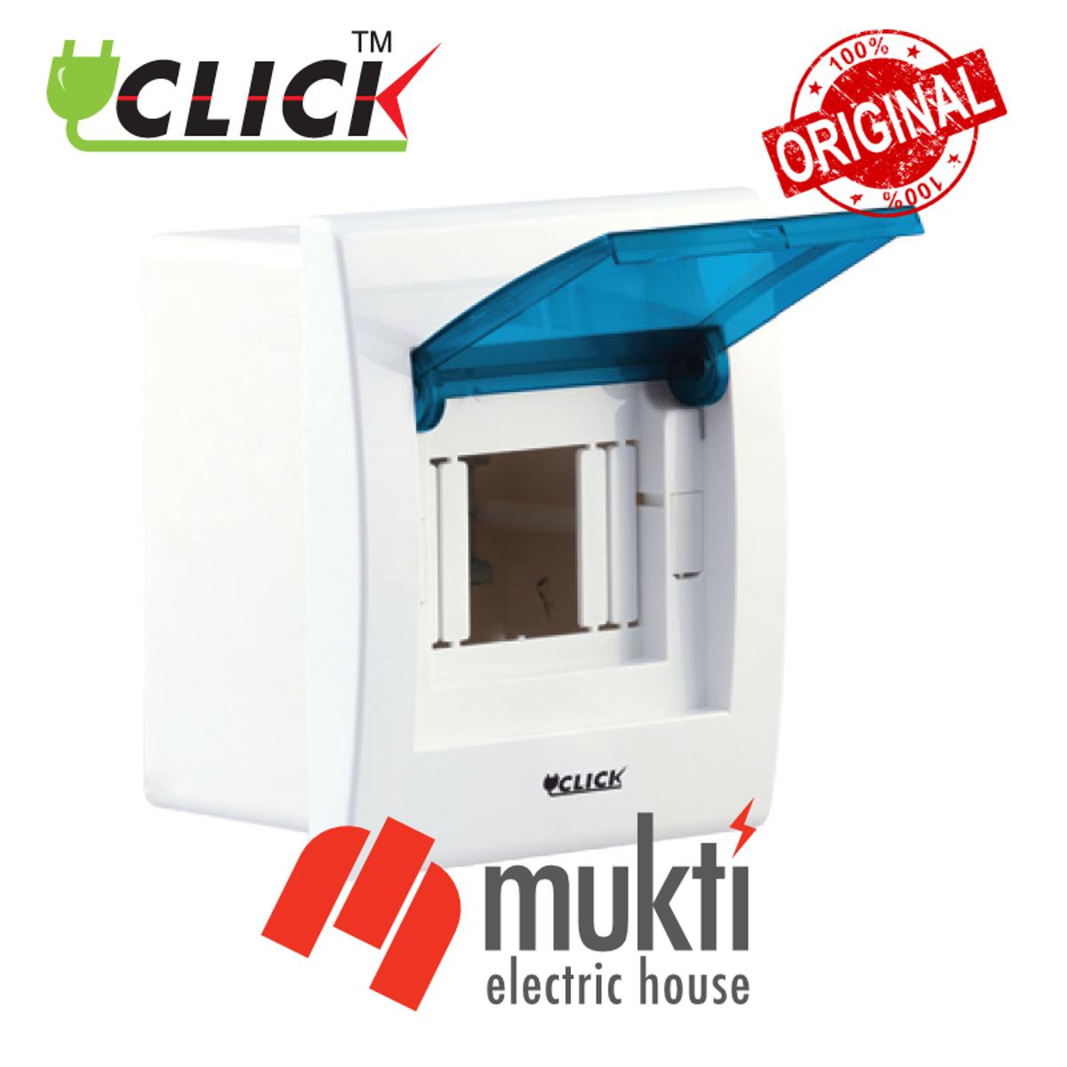Click L3 Way Distribution Box Plastic Electrical DB Protection Board for Circuit Breaker MCB L 3
