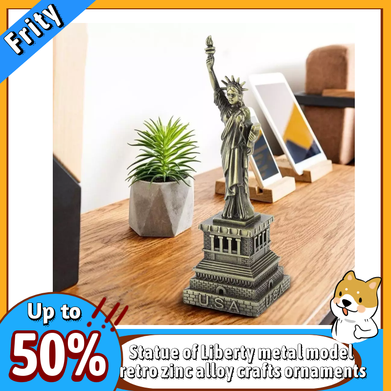 Statue Of Liberty Metal Building Model Desk Decoration ft Famous Building Model