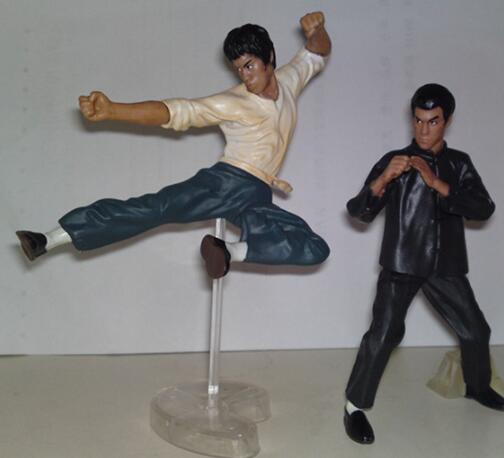 4pcs/set 10cm Bruce Lee PVC Action Figure Collection Model Toys. 