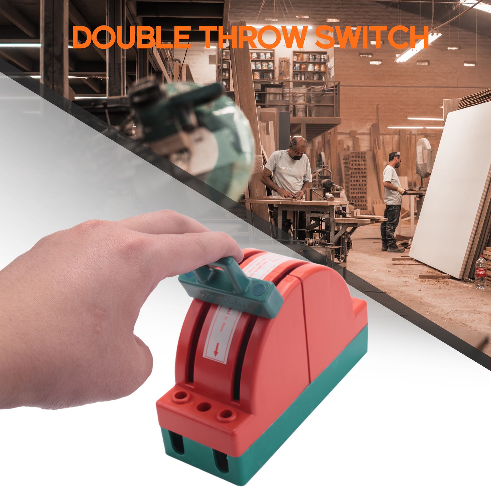 100A Two Pole Disconnect Double Throw Switch for Circuit Breaker. 