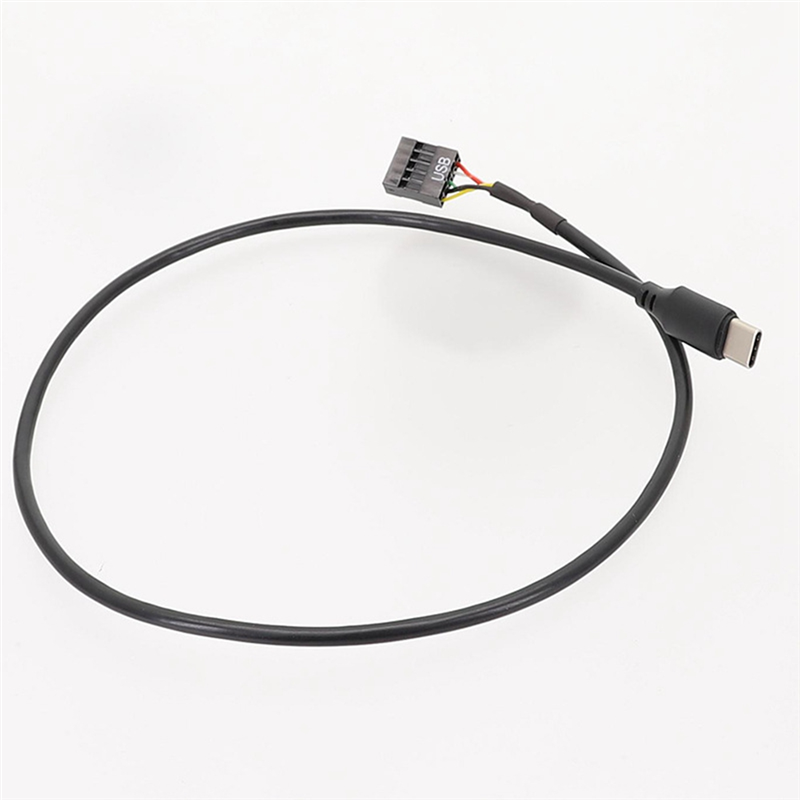 5Pcs USB 9Pin to USB Type C Cable for Computer Motherboard to USBC Secondary Screen PC LCD Screen 9Pin USB Cable Adapter Easy Install. 
