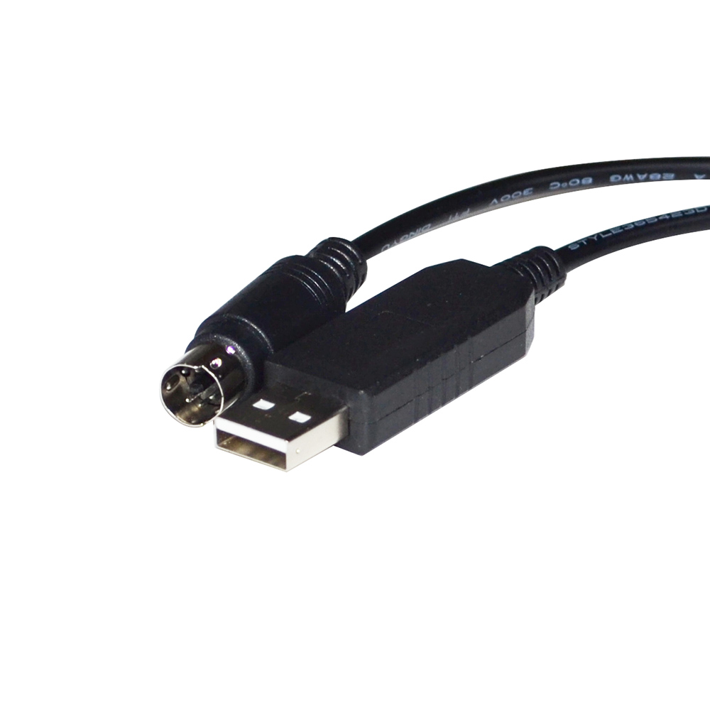 INDUSTRIAL FTDI FT232RL USB TO MINI DIN 4 PIN MD4 ADAPTER RS232 SERIAL COMMUNICATION CABLE FOR TAKAHASHI TEMMA CONNECTION TO PC. 