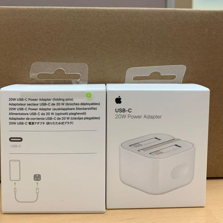 For  20W USB.C Power Adapter FOR iphone 13/12/11/X - Three pin ( Only Adapter ). 