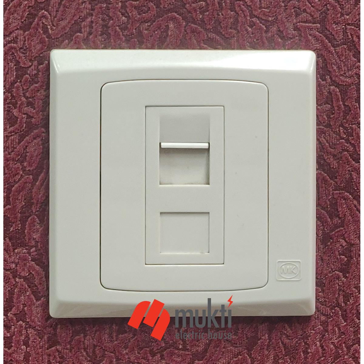 MK Made in Singapore SLIMLINE PLUS Internet RJ45 Cat 6 Switch Socket Network Plug Cat6 RJ 45