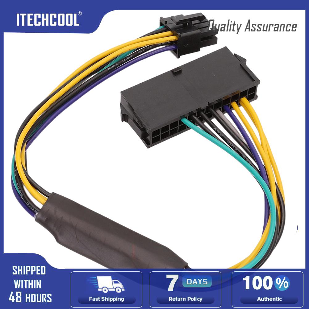 ATX 24Pin To 8Pin Power Cable 30cm Long Electrical Cord Support 1000W Power Line for DELL Optiplex 3020 7020 9020 8-pin