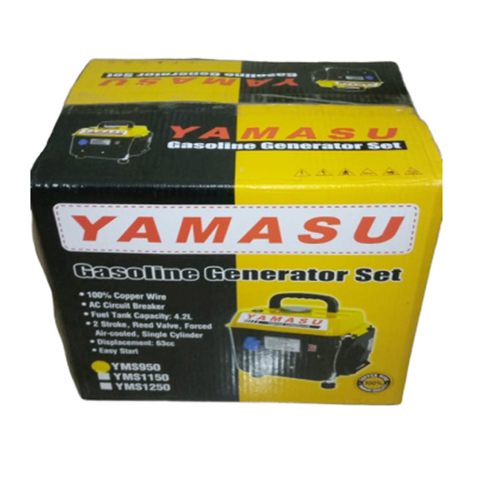 Mini Generator (Petrol/Octane) - 750W - YMS1250DC - (Portable) - Yamasu. 