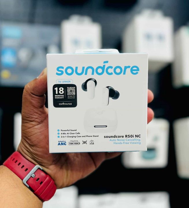 Anker A3959 Soundcore R50i NC True Wireless Bluetooth Earbuds With Noice Cancellation. 
