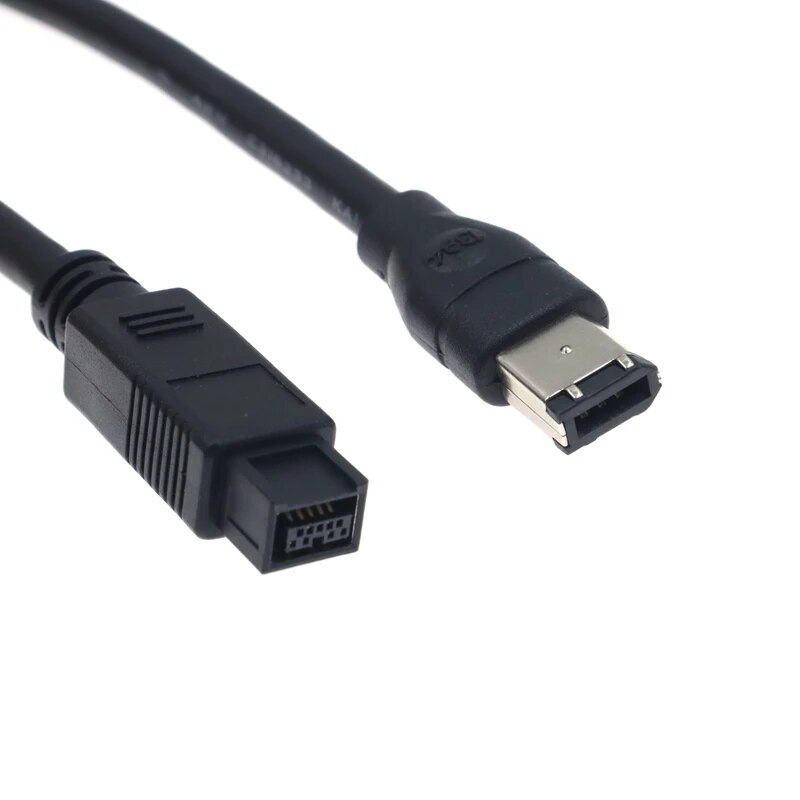 9 PIN to 6 PIN IEEE 1394B FireWire 800 To 600 Data Cable For Digital Cameras, Sound Cards And Other Equipment. 