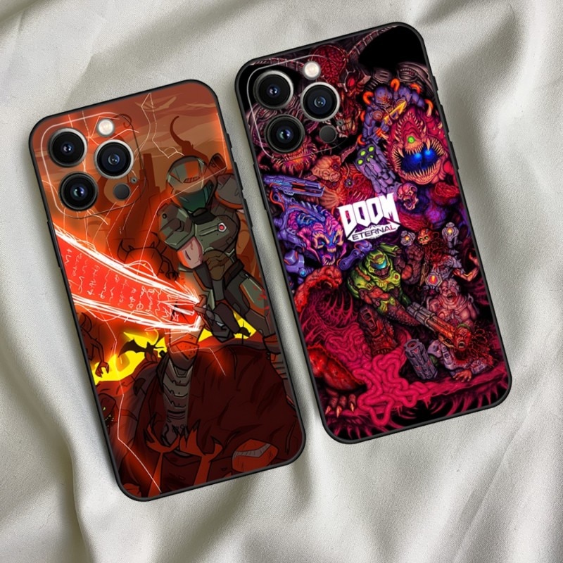 【Winners Store】 2023 Doom Slayer Phone Case For Iphone 14ProMax 11 12 14 Pro Xs Max Mini Xr X 7 8 6 6s Plus Back Cover