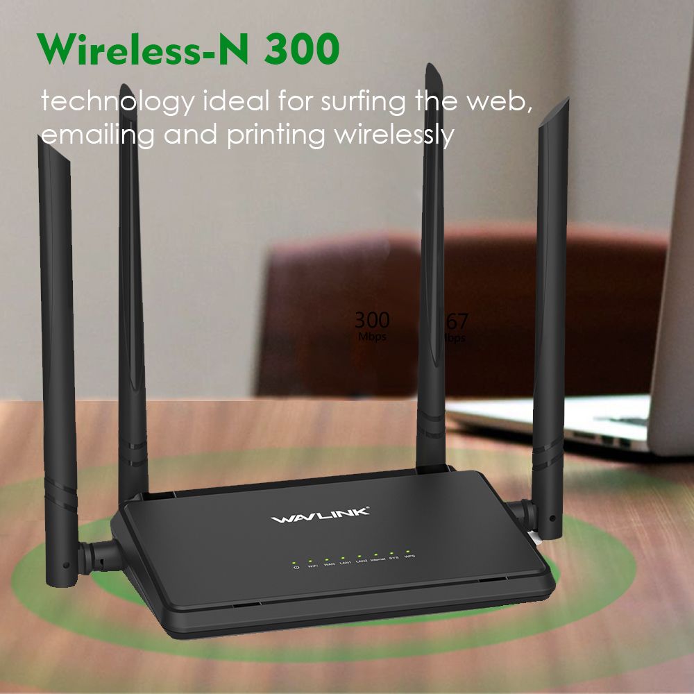 Wavlink ARK R4 WL-WN529R2P N300 Mbps Wireless Smart Wi-Fi Router. 